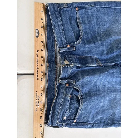 Levis 501T Jeans Blue Button Fly True 30x28‎ Modern Big - Pre Shrunk Extra Slim - Picture 5 of 11
